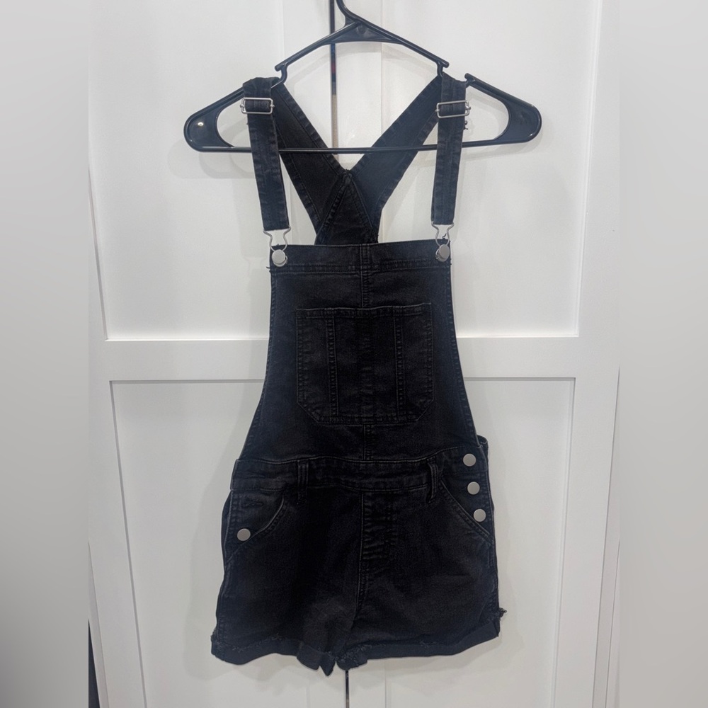 Black Short Overalls